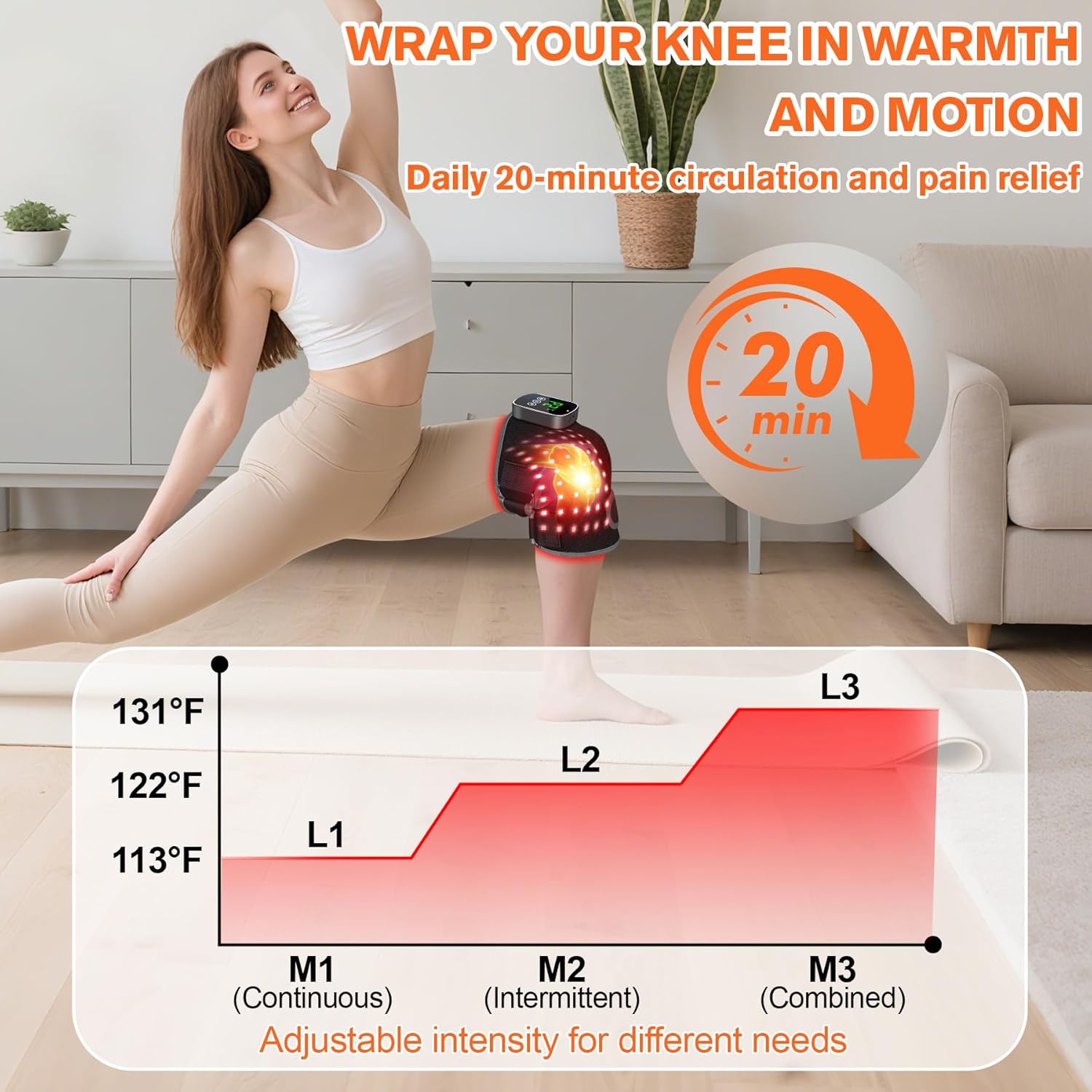 TheraKnee X - RedLight & Massager