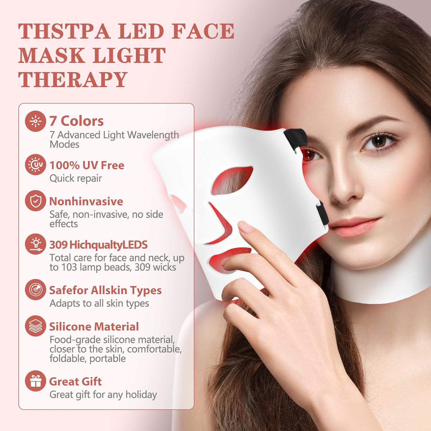 Light Therapy Facial-X7 (SEVEN Light Treatments in ONE)