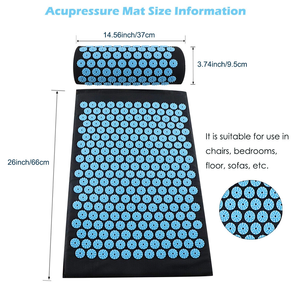 Meridian Acupressure Mat & Pillow Set V.1