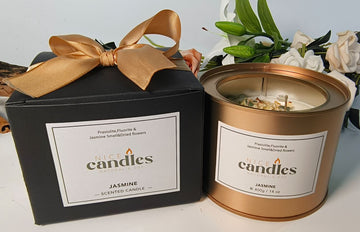 Nice Candles - Natural Essential Oils Candle with Healing Crystals